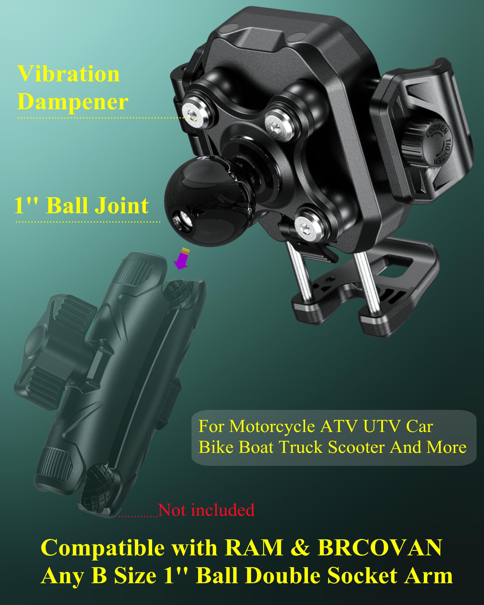 BRCOVAN vibration dampener detail reducing road shock for stable video