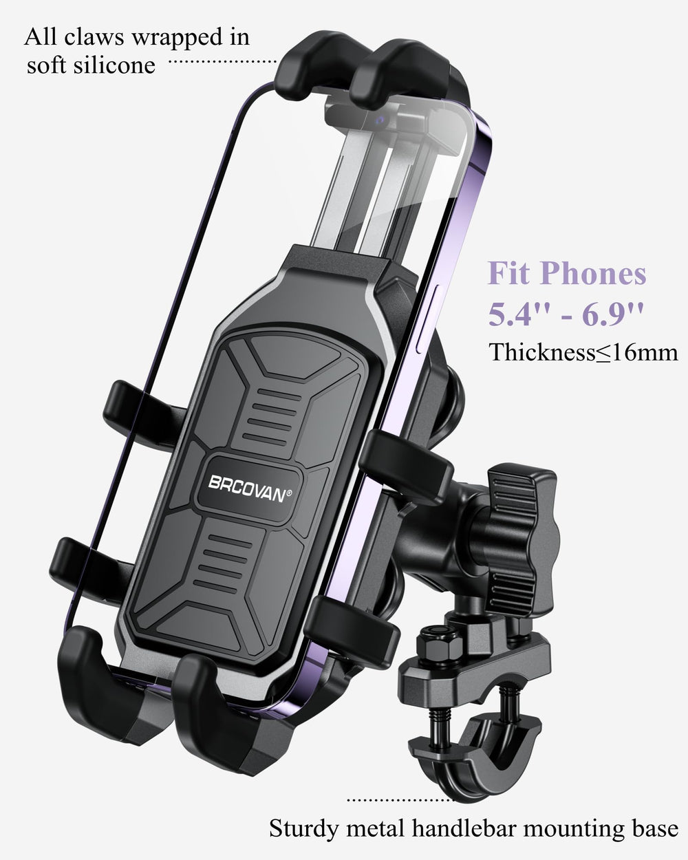 BRCOVAN vibration dampener detail reducing shock for phone protection