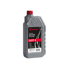 Brembo L04010 front bottle view showing label and capacity, highlighting reliable brake protection