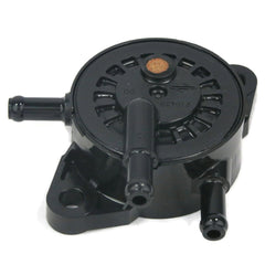 Briggs & Stratton view of inlet and outlet fittings showing 1/4 inch hose compatibility