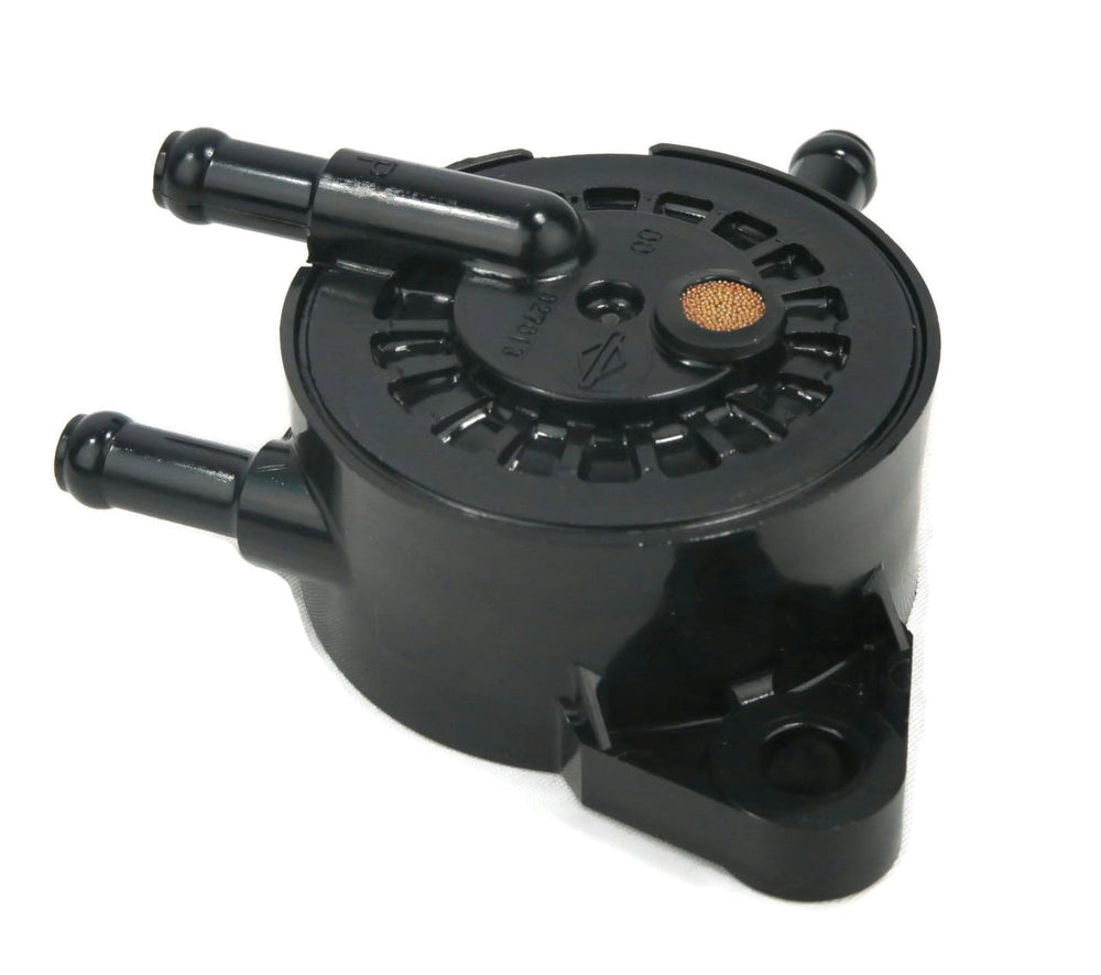 Briggs & Stratton pump installed on engine demonstrating correct placement and routing