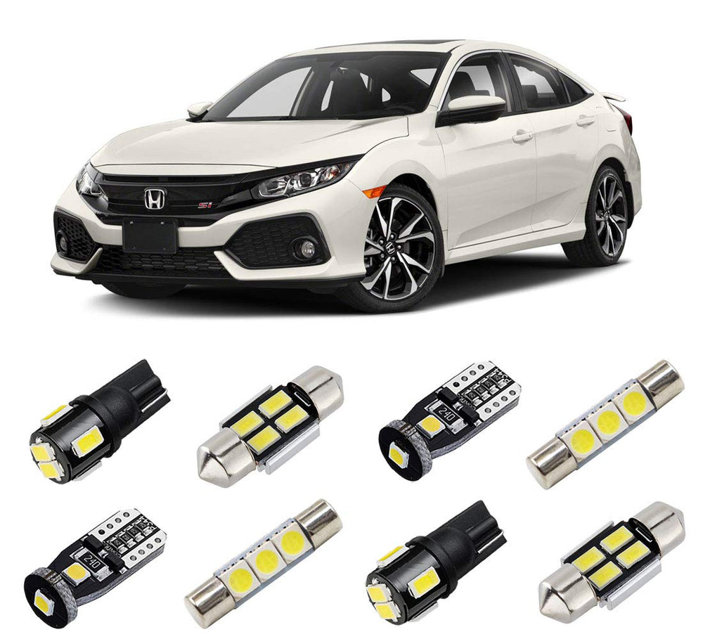 BRISHINE front packaging showing complete Civic LED kit and clear benefits