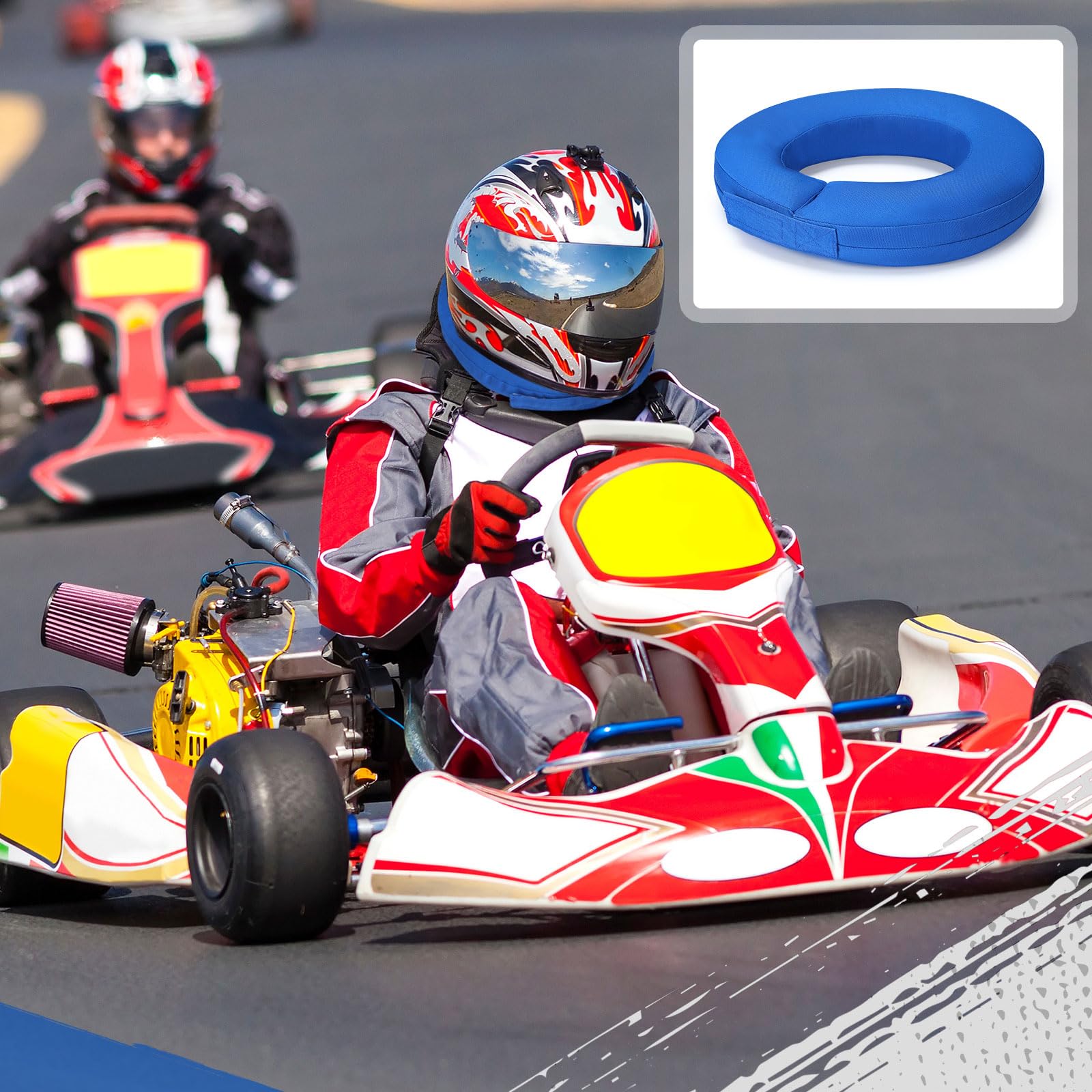 Briwooody lifestyle image of rider on kart showing improved posture control