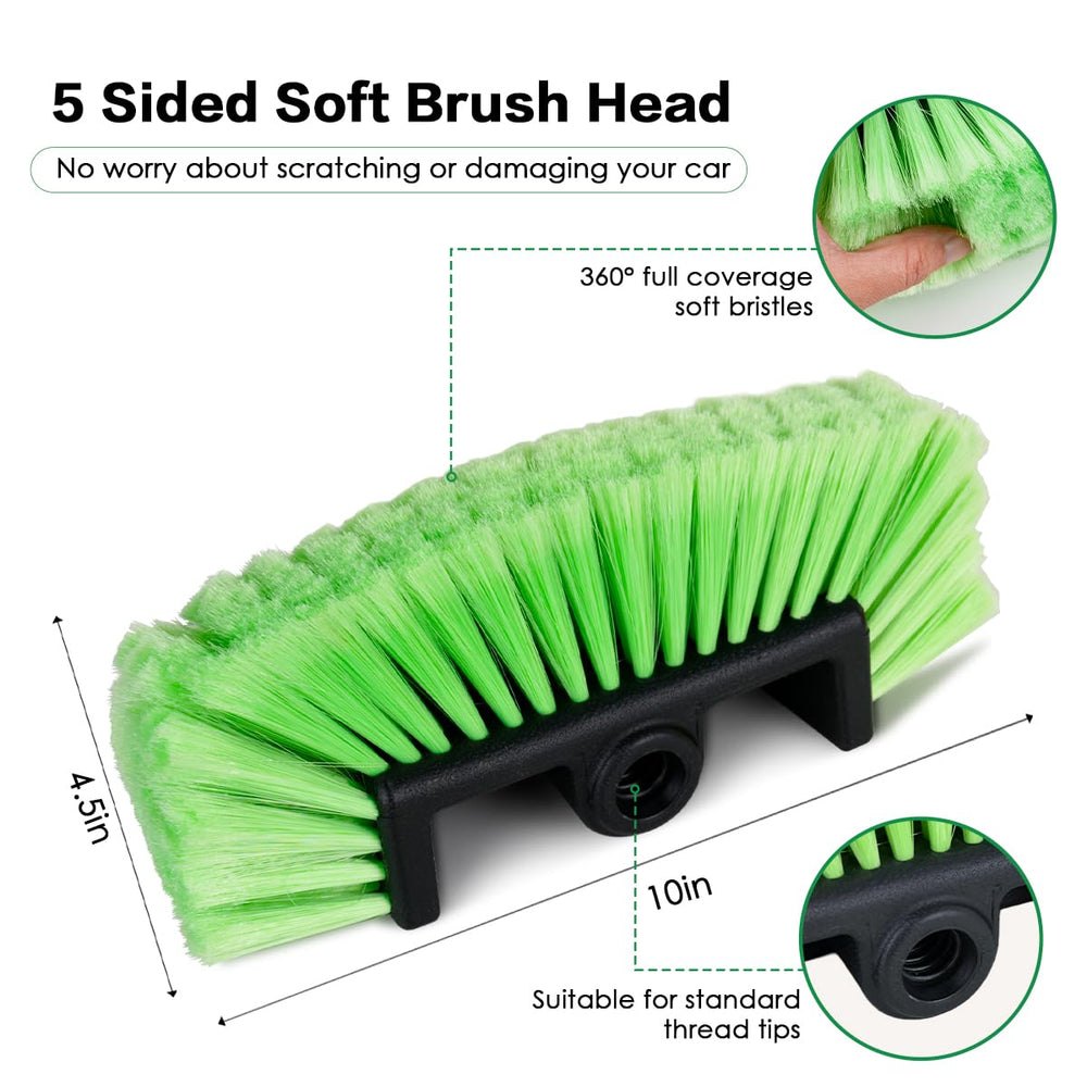 BRUSH FAMILY wheel and tire brush cleaning rim crevices for better finish