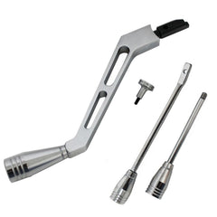 BST BSSP front view of polished billet shifter assembly showing upgraded appearance and fit