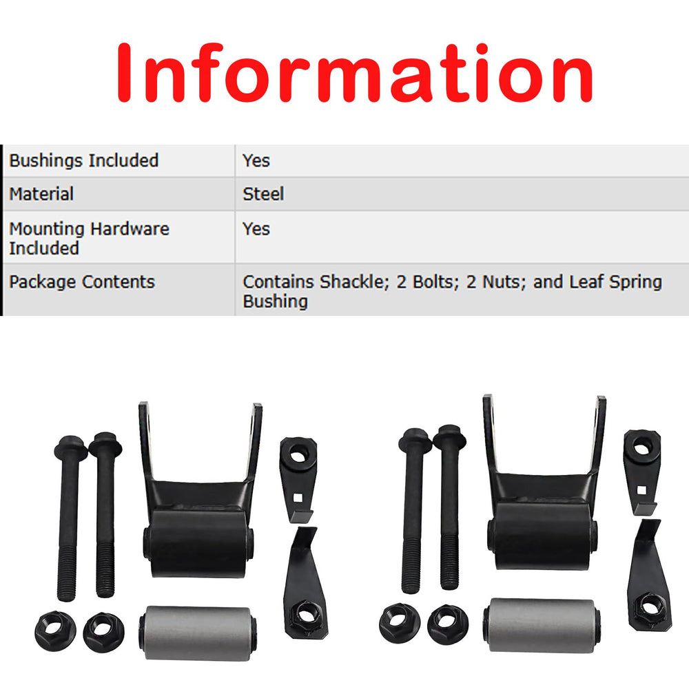 BST BSSP shackle mounted on leaf spring demonstrating correct fit and alignment