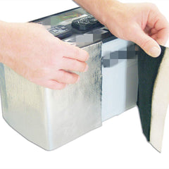 BSTFLEX front packaging showing kit and dimensions, protects battery from heat