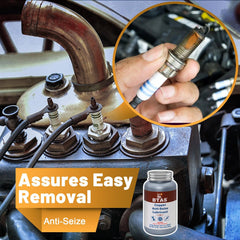 BTAS being applied to a spark plug thread, ensures easy future removal