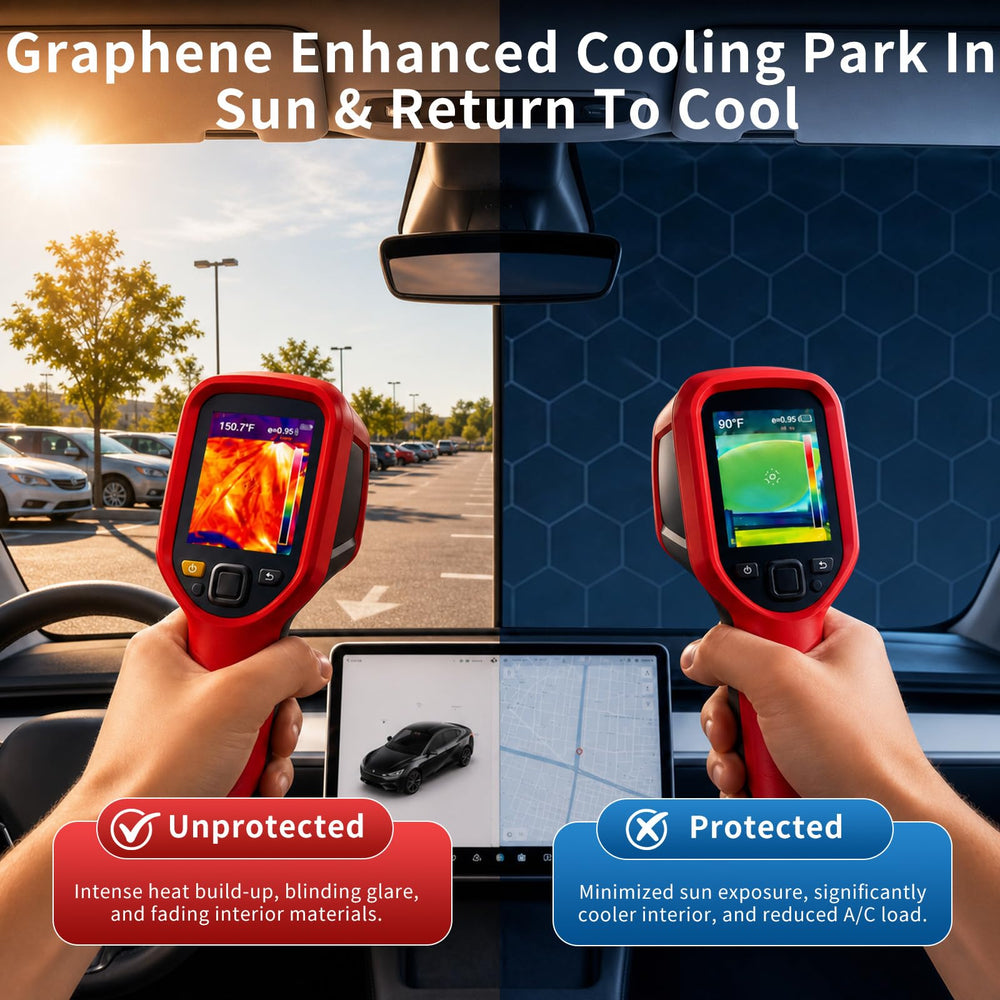 bTesLwodyi lifestyle shot in outdoor parking showcasing sun protection benefit