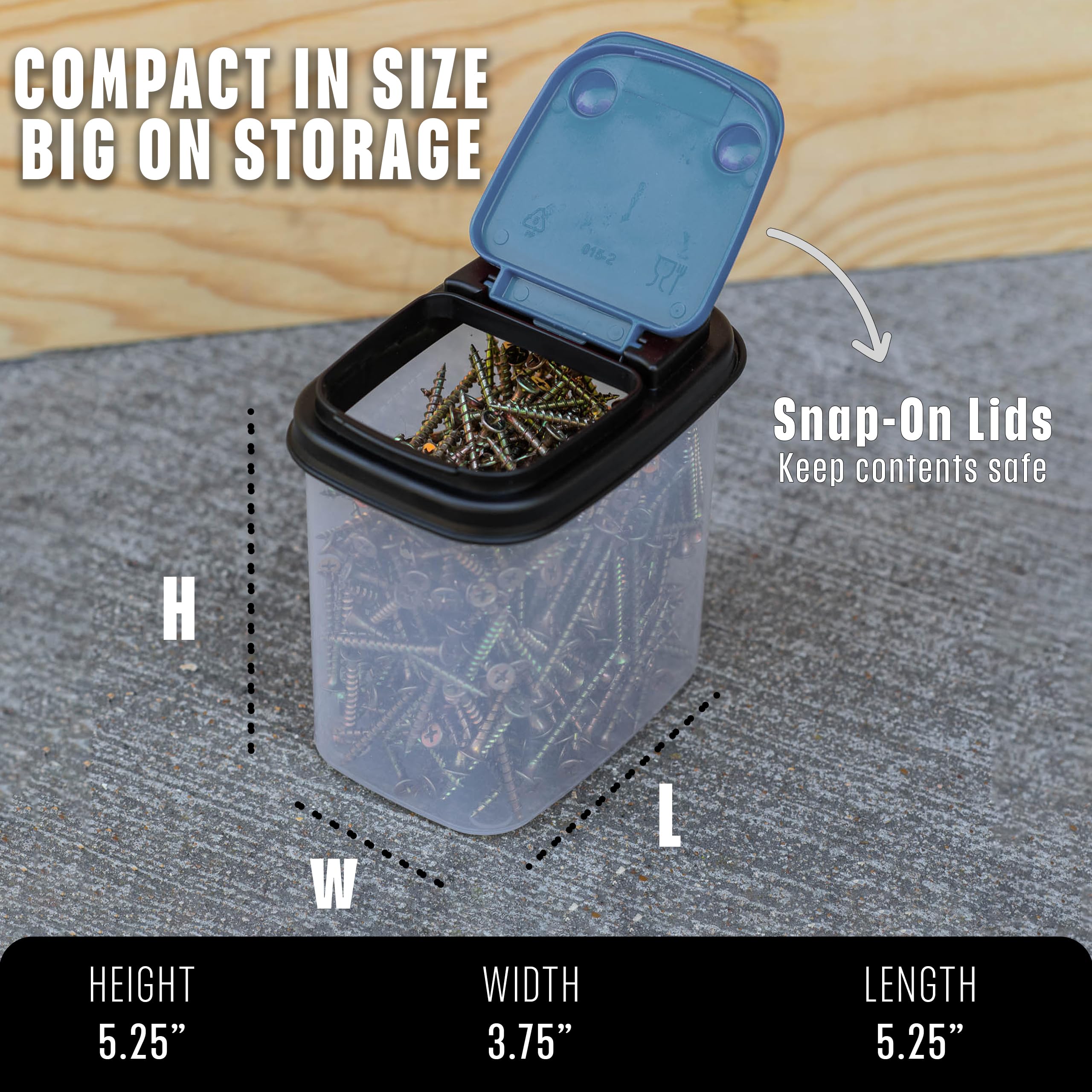 Buddeez next to toolbox for scale illustrating compact 1-quart capacity