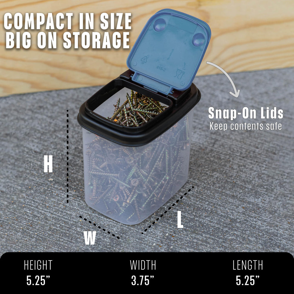 Buddeez next to toolbox for scale illustrating compact 1-quart capacity