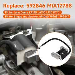 Bufeeg coil beside ruler and screws, shows exact size and mounting points