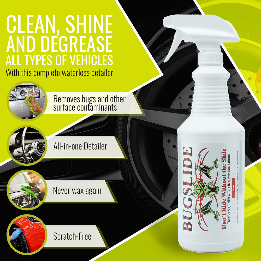 BugSlide cleaning a car bumper removing insect residue for restored finish
