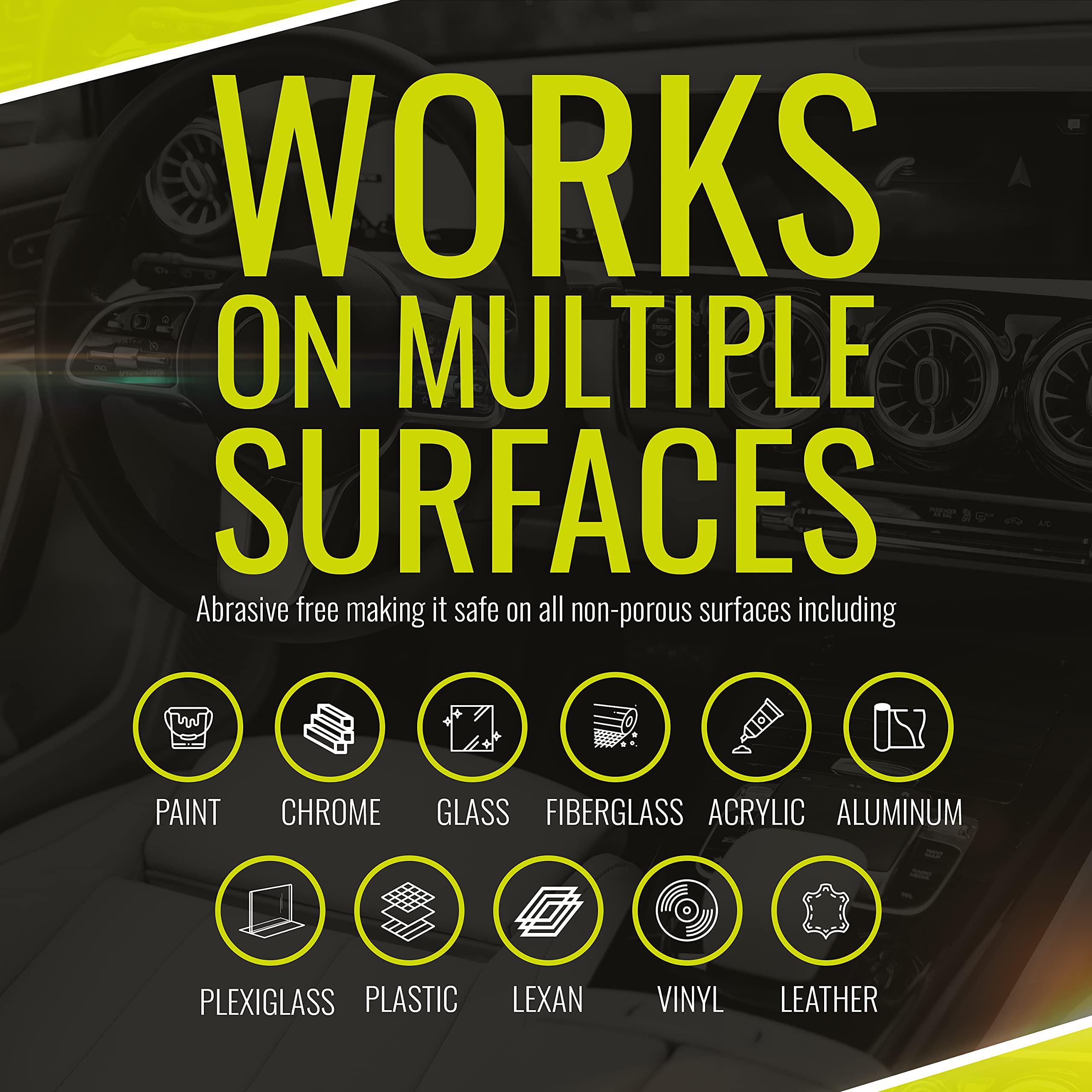BugSlide used on plastic trim protecting and restoring non-porous surfaces