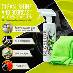 BugSlide spray nozzle close-up demonstrating precise application and controlled coverage