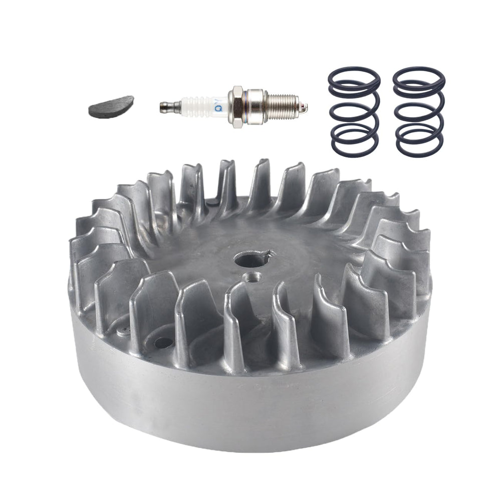 BUHNSS flywheel showing dynamic balance holes to reduce vibration at high RPMs