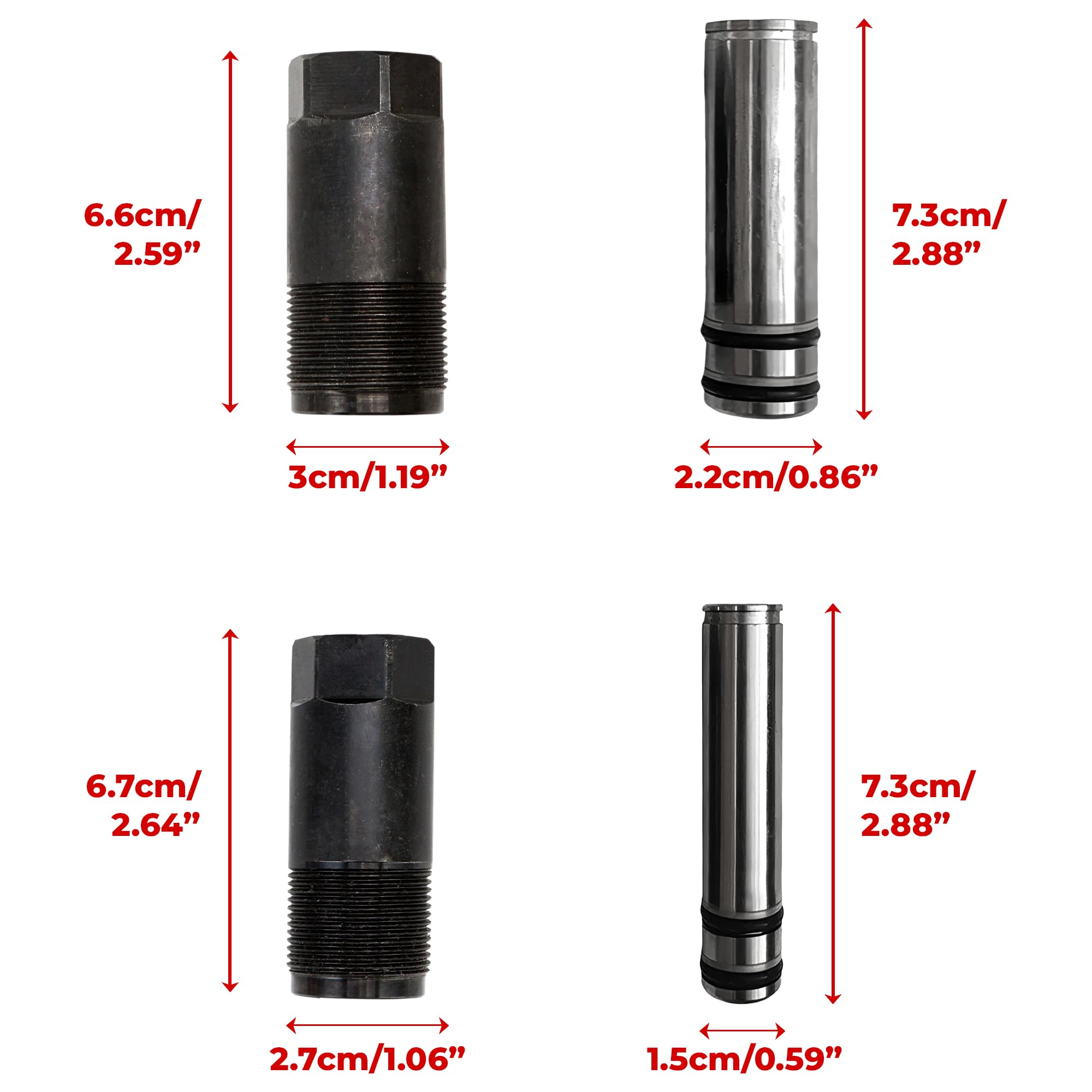 BuleVina smaller pump plunger close-up showing seals for leak prevention