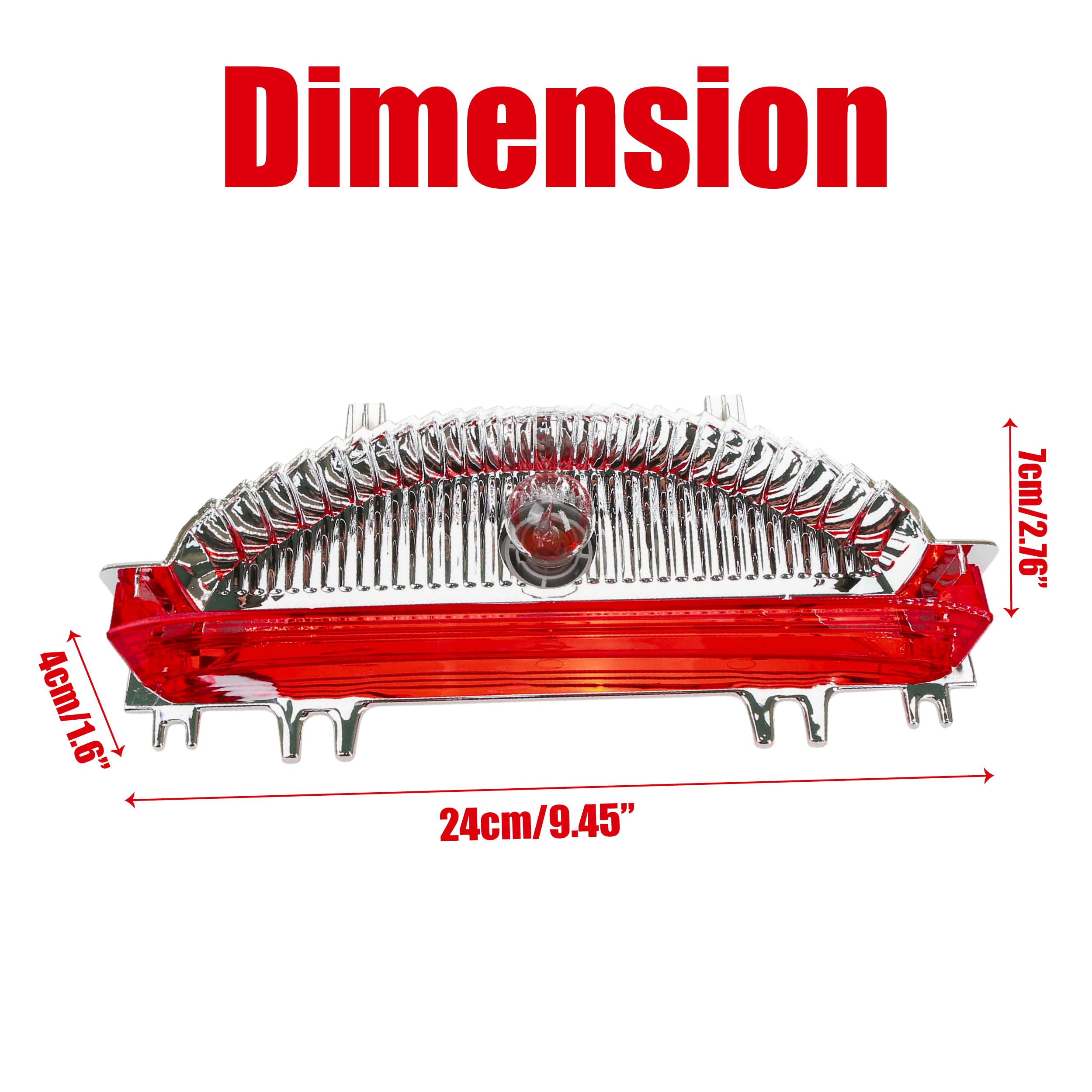 BuleVina brake light ABS housing close-up highlighting durable heat-resistant texture