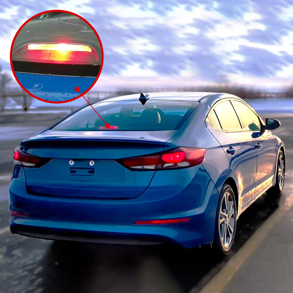BuleVina brake lamp lens closeup showing bright-red lens clarity for safer signaling