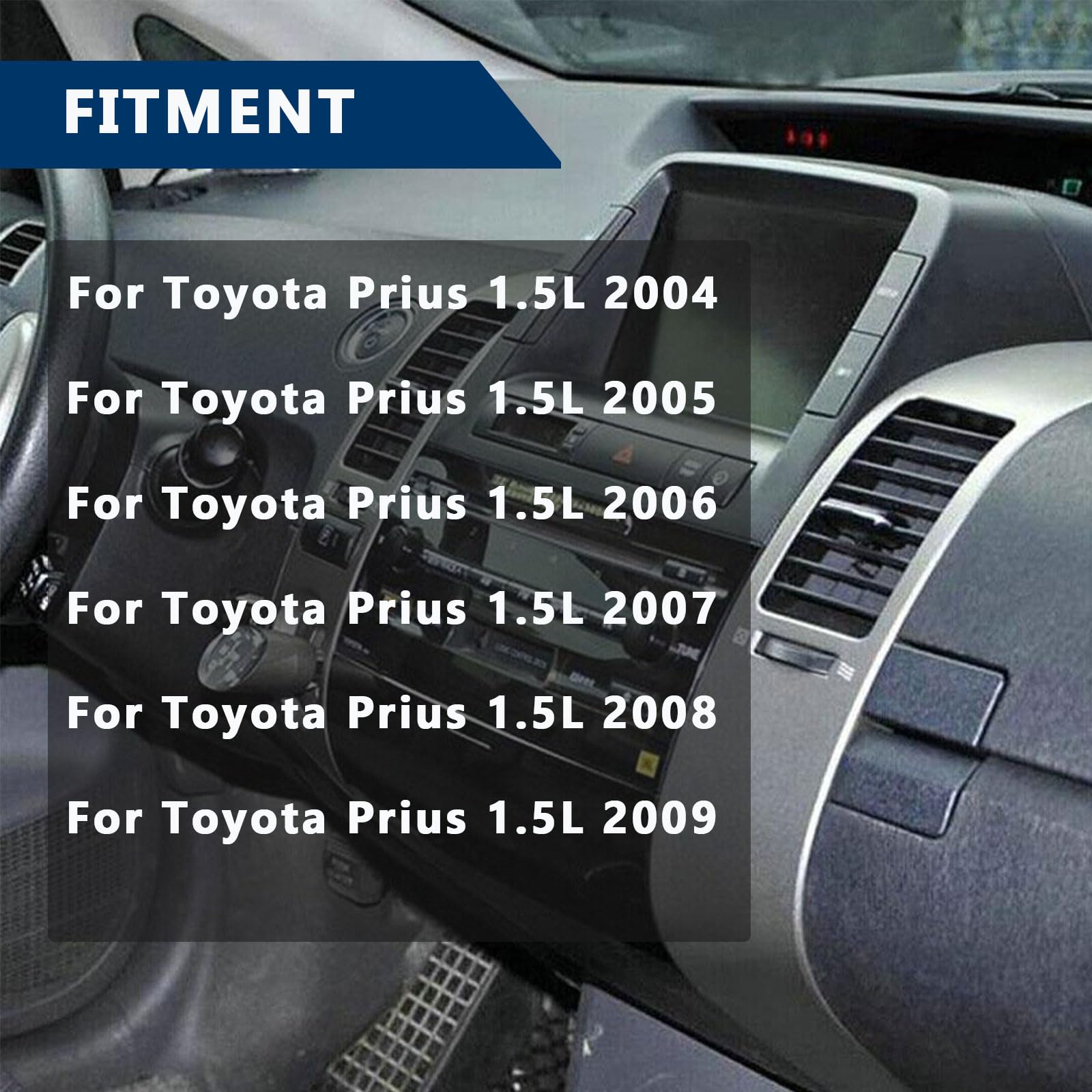 BULIAZY vent trims installed on Prius dash demonstrating easy upgrade benefit
