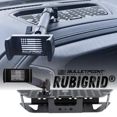 Bulletpoint RubiGrid close-up of laser-cut metal detail highlighting durable construction and precise fit