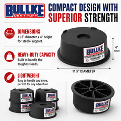 bullke stacked blocks next to a ruler showing scalable height and versatility