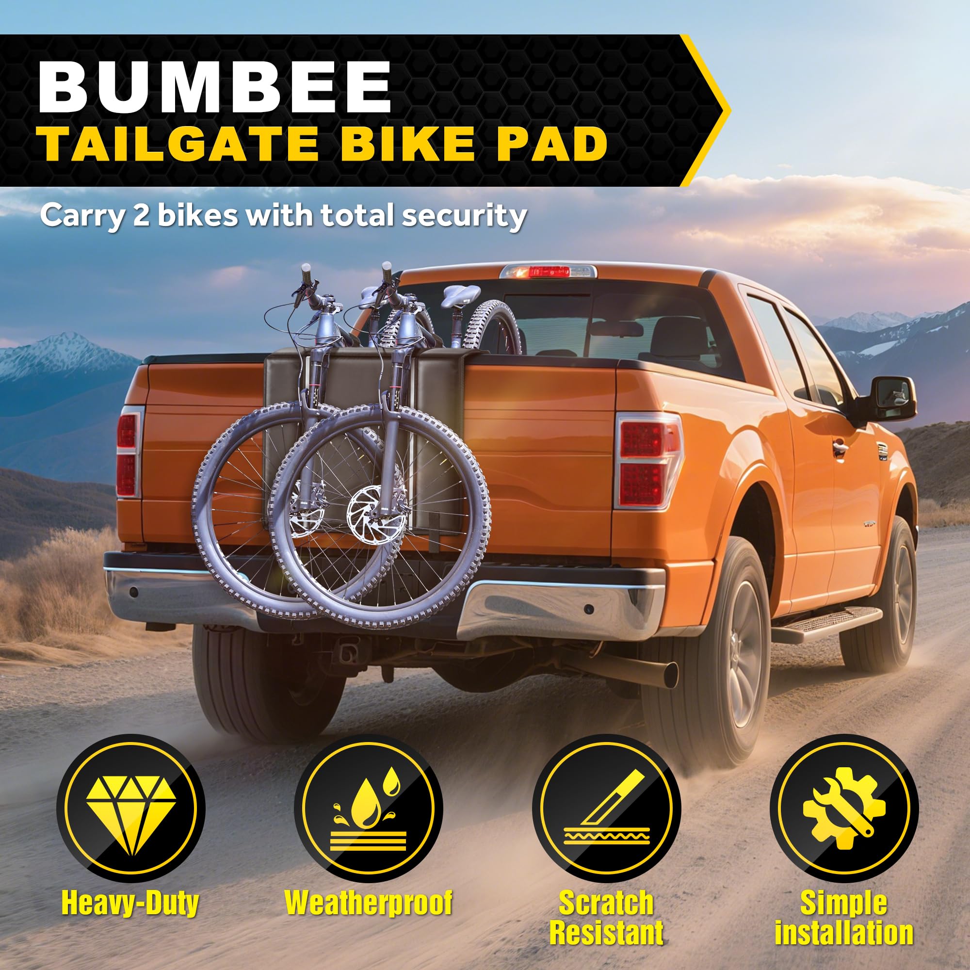Bumbee reflective strip detail increasing night visibility