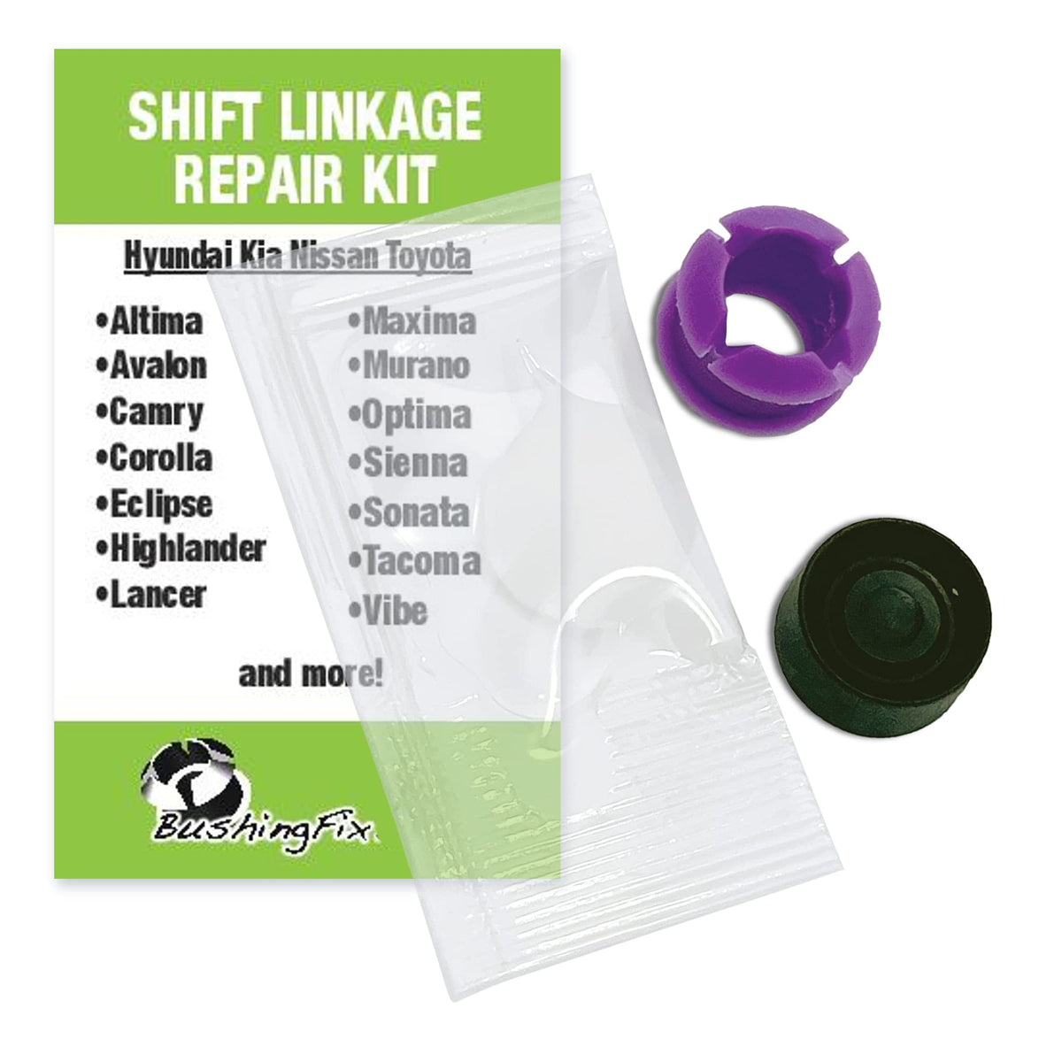 BushingFix BP1Kit front packaging showing full repair kit and convenience