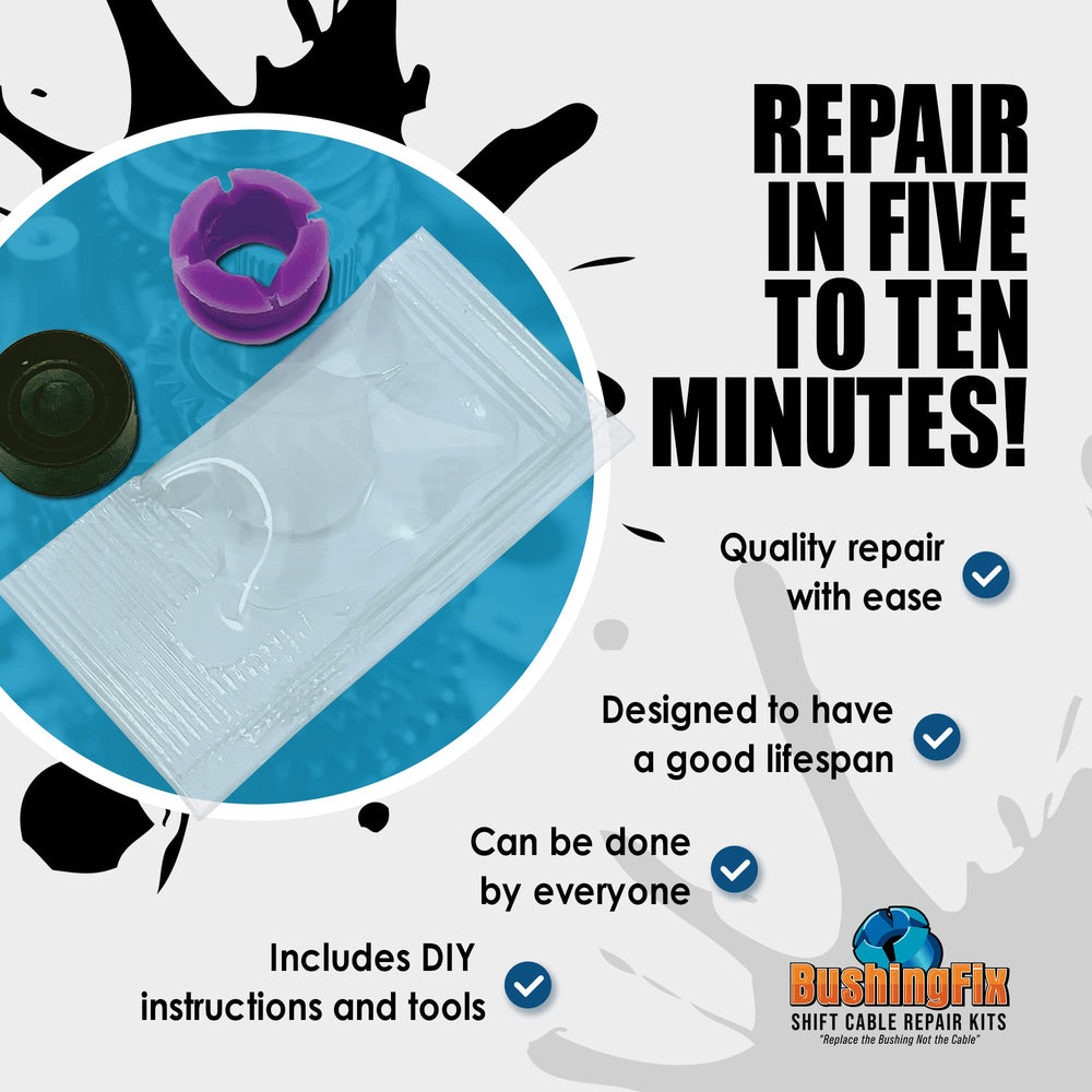 BushingFix installation tool detail showing easy, accurate bushing installation