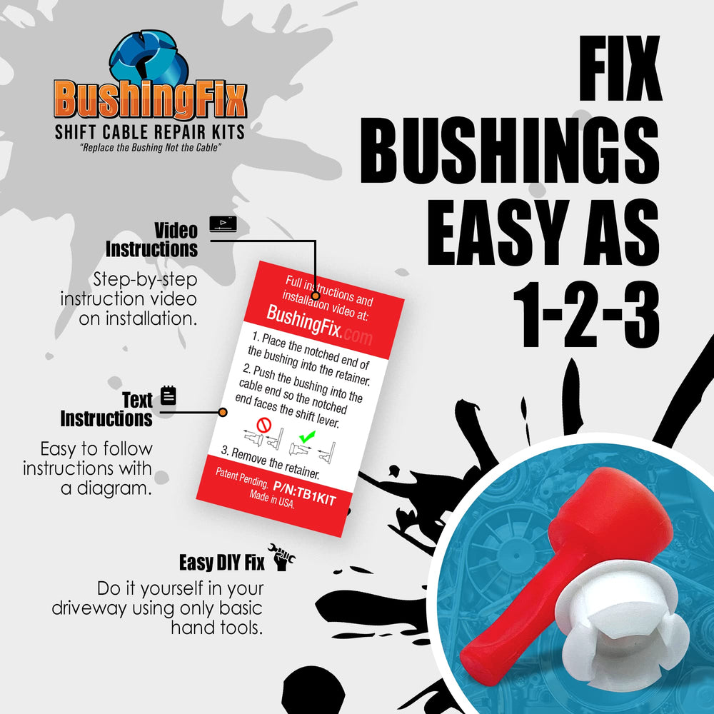 Detail of BushingFix installation tool demonstrating easy bushing seating