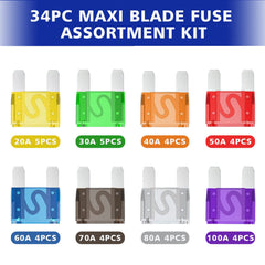 BUSY-CORNER open clear case with organized fuses for fast part selection