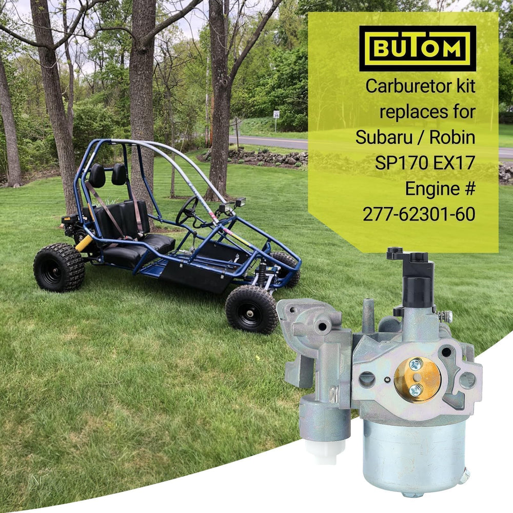 Butom carburetor side profile highlighting throttle linkage, ensures proper fit