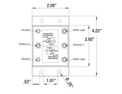 Buyers Products 5541100 wiring close-up with terminals, easy installation benefit