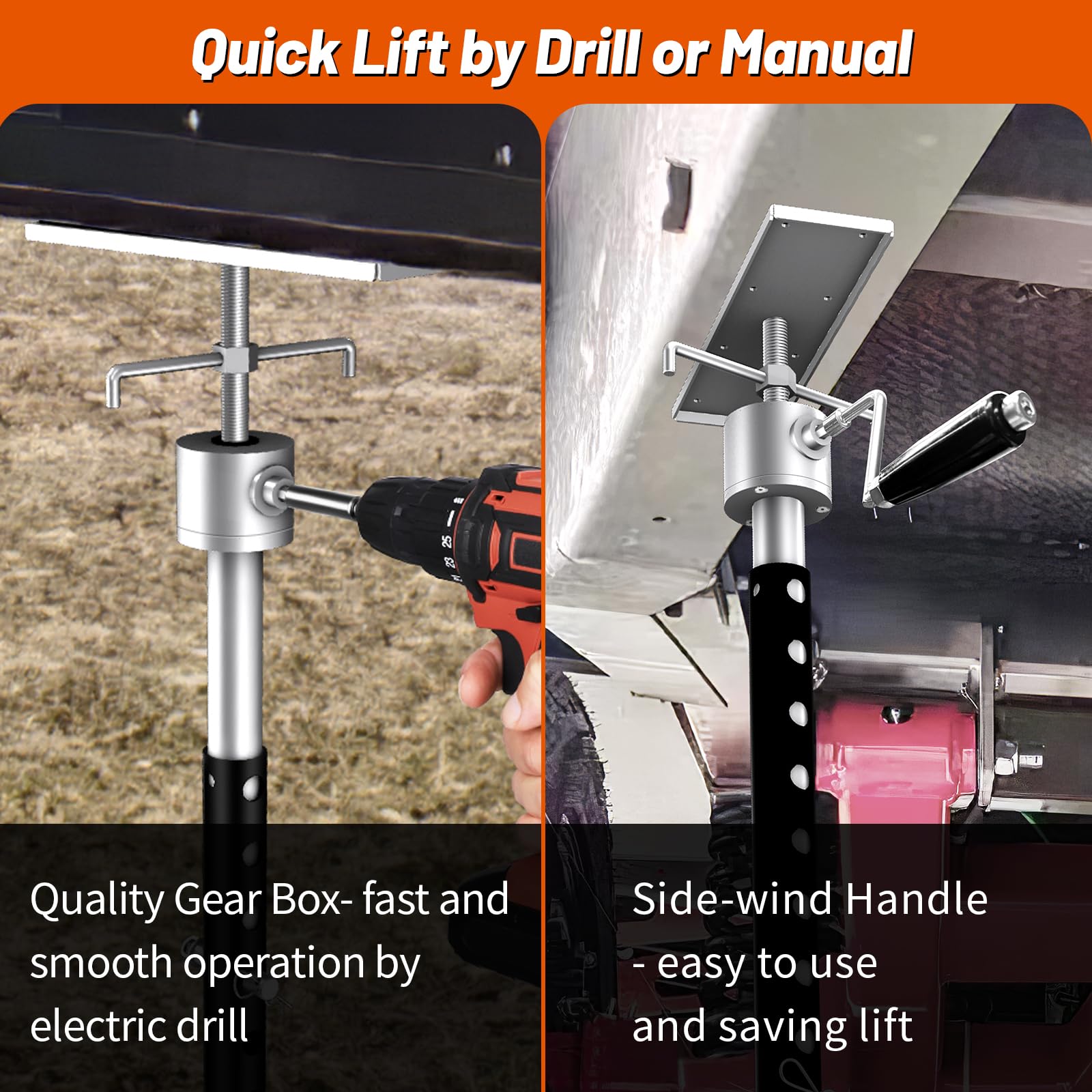 BuyGoe ruler-style photo showing adjustable height range 20 to 48 inches benefit