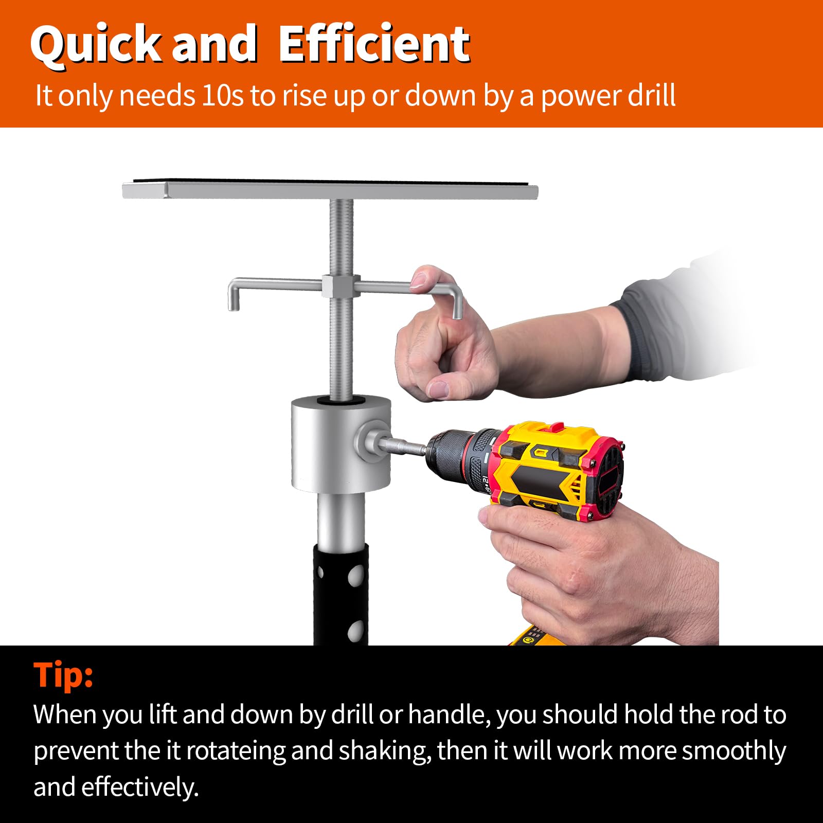 BuyGoe jack in use under RV slide‑out stabilizing and reducing vibration