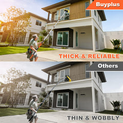 Buyplus telescoping aluminium pole fully extended, lightweight high reach