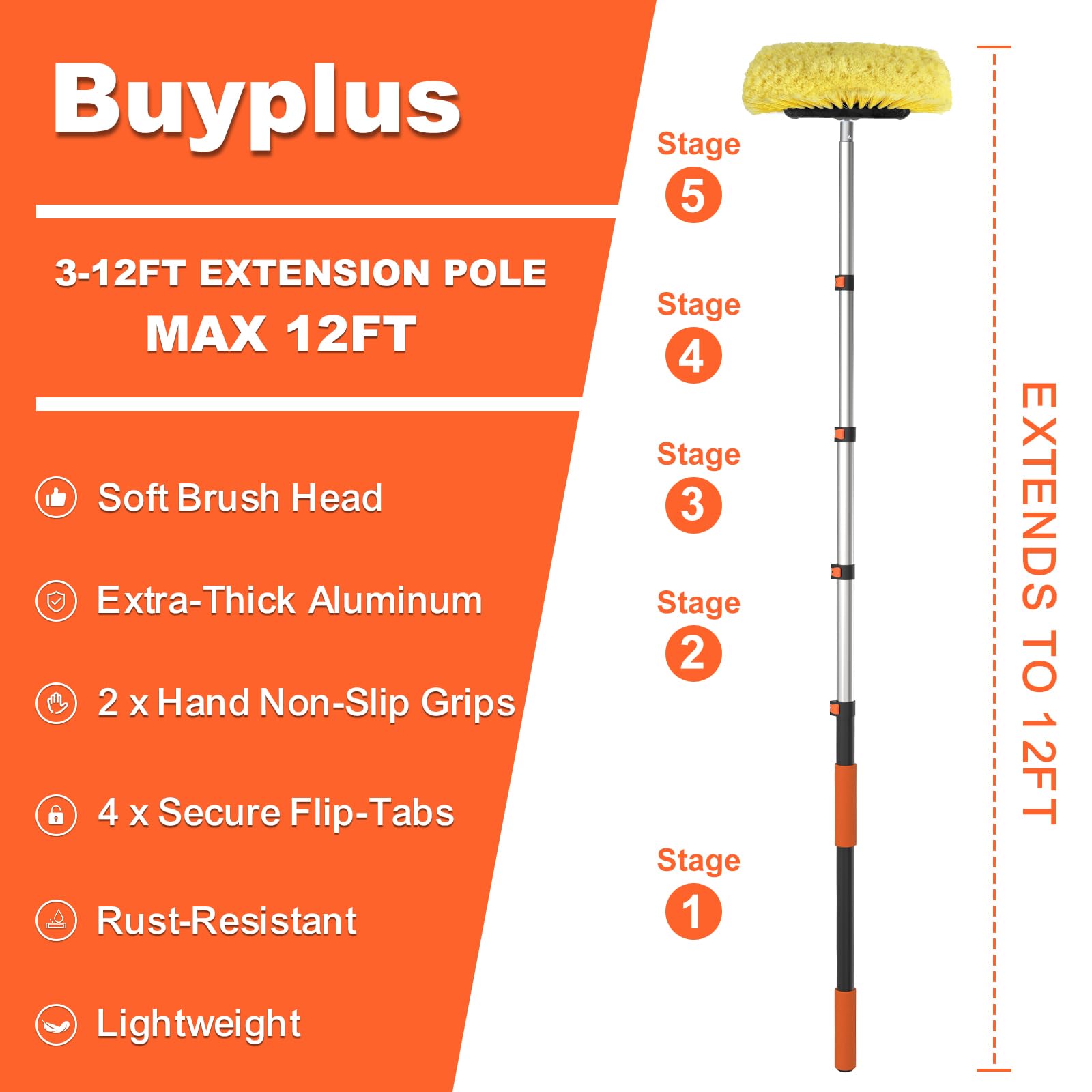 Buyplus 1-1/4 inch connector detail, swaps easily with other accessories