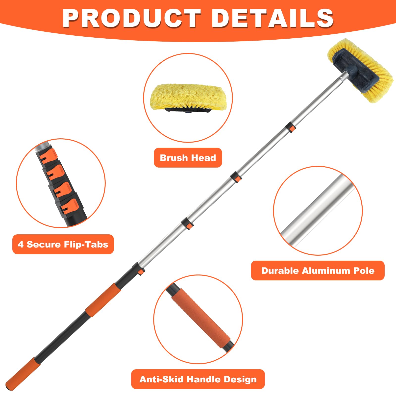 Buyplus close-up of soft PVC bristles, gentle cleaning without scratching