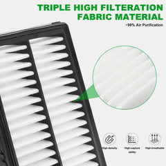 BX-Good cabin filter close-up of filter media showing fine particle capture benefit