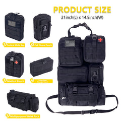 BXBXHD detachable pouches displayed separately for modular organization