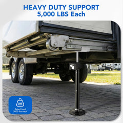 BYERNAUTO detail of adjustable bolt rod for fine height adjustments and secure locking