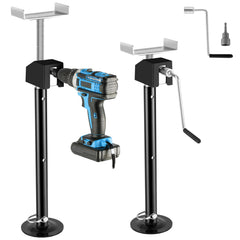 BYERNAUTO front view of both jacks showing compact packaged set and easy storage benefit