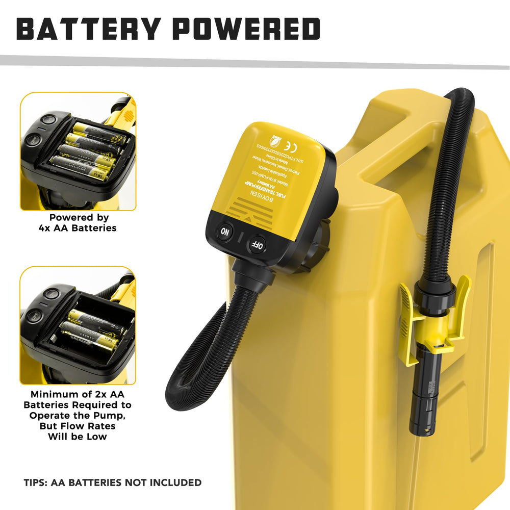 BYERNAUTO pump in use refueling an RV delivering fast, hands-free flow