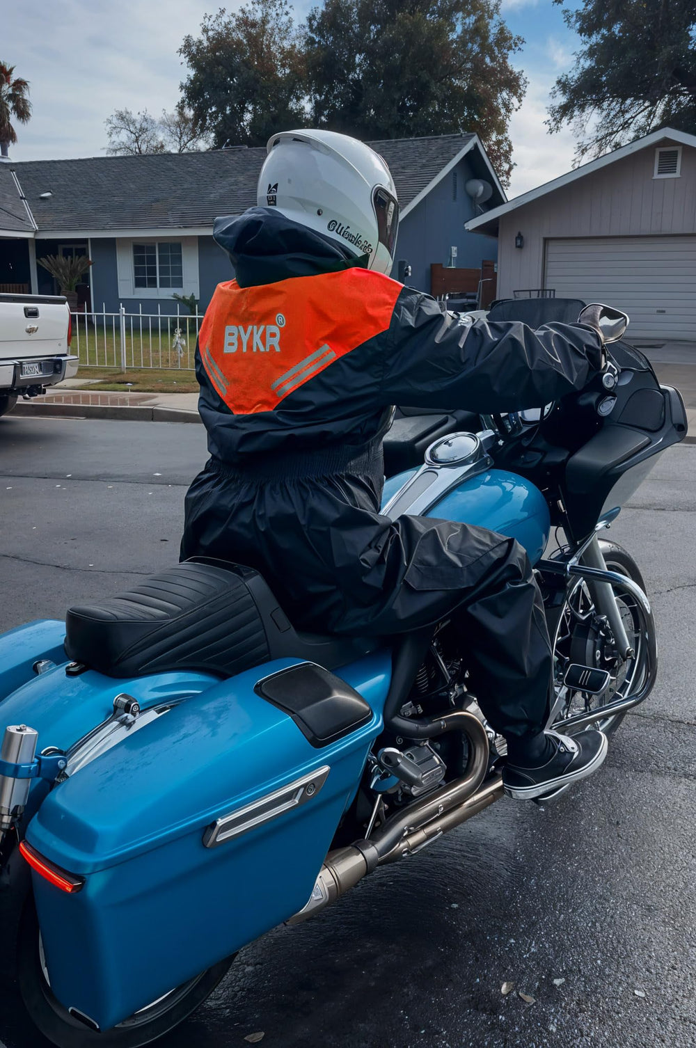 BYKR packed compact storage in backpack for easy transport