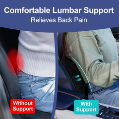 BYMECOST installed in car seat illustrating improved driving comfort benefit