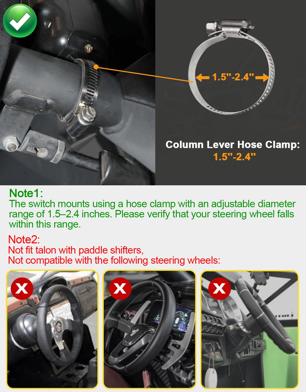 BystralX 110dB horn mounted under dash for audible alerts in noisy conditions