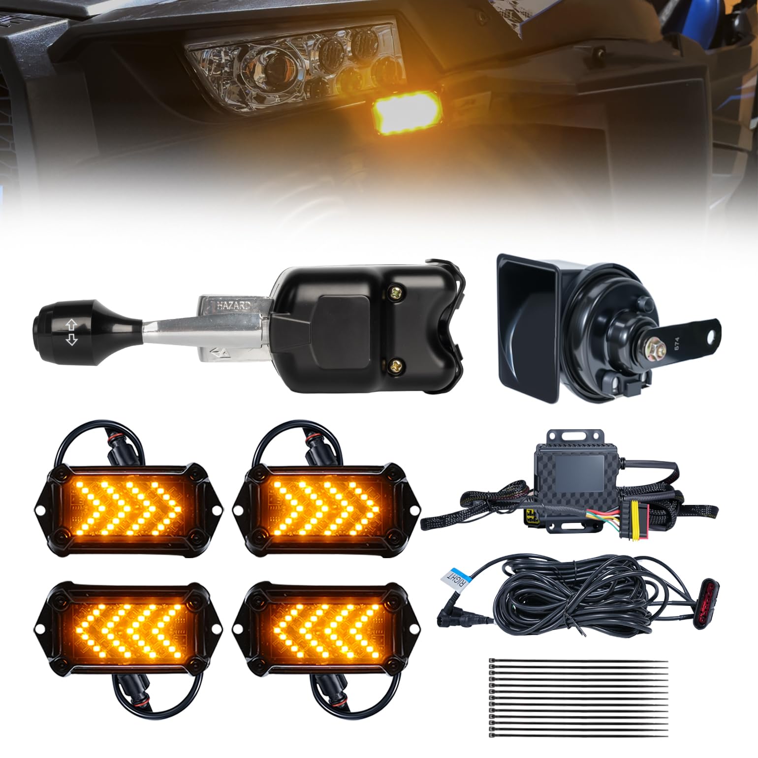 BystralX front kit installed on UTV showing clean integration and improved safety