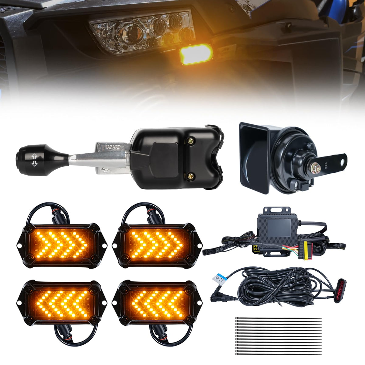 BystralX front kit installed on UTV showing clean integration and improved safety