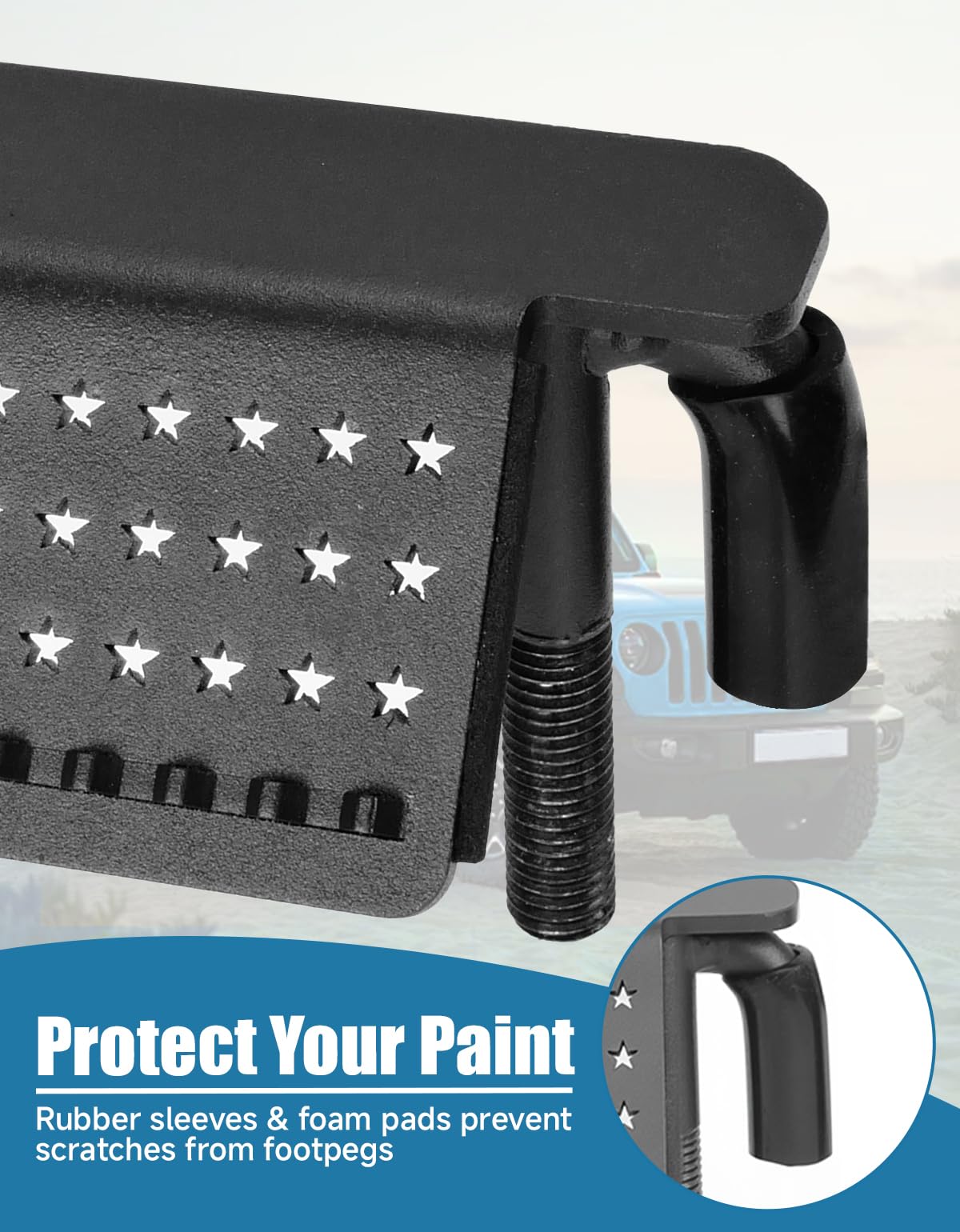 BystralX powder-coated metal finish resisting rust and trail damage for long life