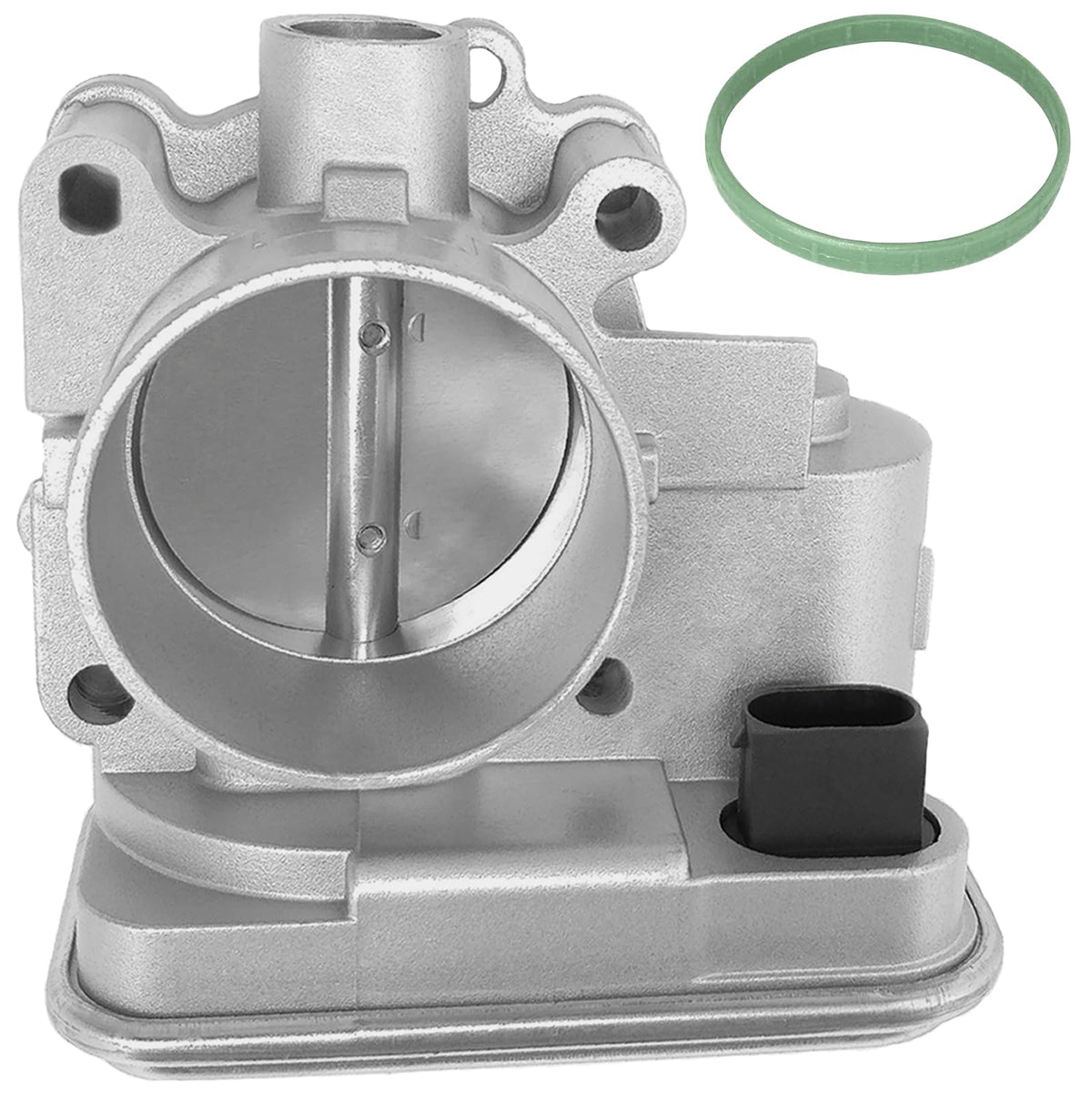 BZANPAR throttle body front view showing mounting ports for precise fit